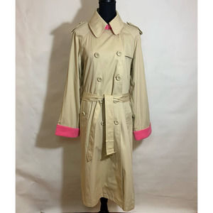 Juicy Couture Belted Women's Trench Coat Khaki-Pink Size M
